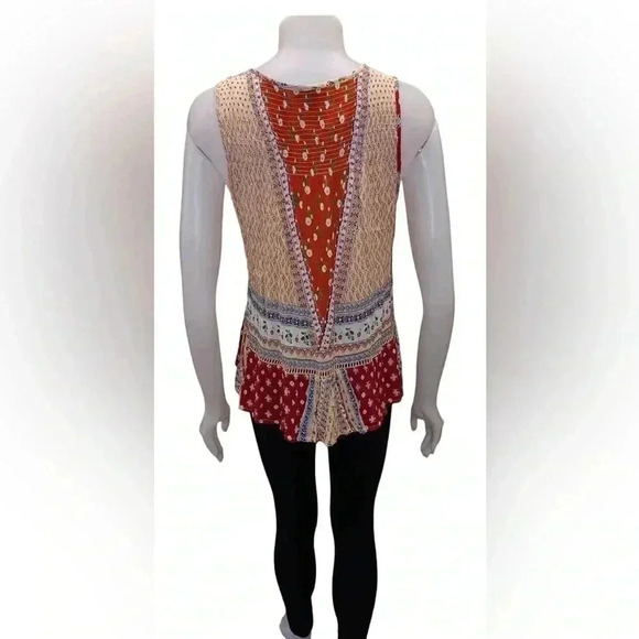Patrons  Of Peace Boho Tank Top Size Small - Picture 2 of 7